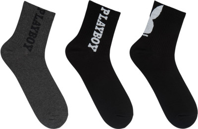SOCKSXPRESS Men Printed Ankle Length(Pack of 3)