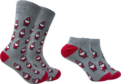 Mint and Oak Women Woven Mid-Calf/Crew(Pack of 2)