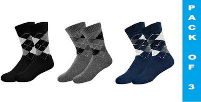 FATON Men Solid Calf Length(Pack of 3)
