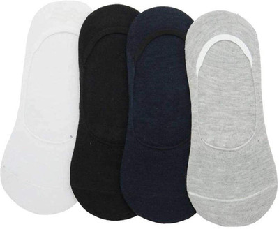 Buyra Men & Women Self Design Ankle Length, Low Cut, Peds/Footie/No-Show(Pack of 4)