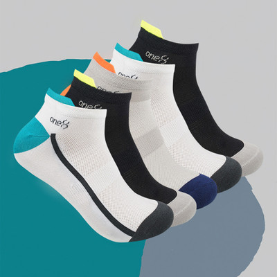 one8 By Virat Kohli MOISTURE MANAGEMENT Daily-Wear/Running/Gym/Training Ankle Socks Men Ankle Length(Pack of 5)