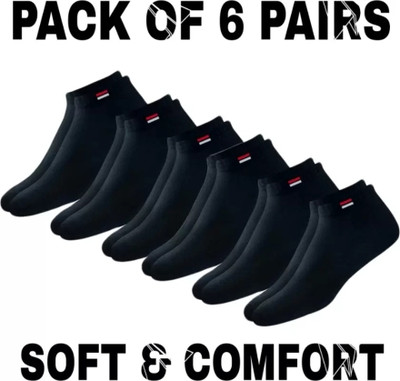 JERONOVIX Men & Women Solid Ankle Length(Pack of 6)