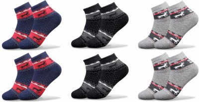 CROSSWELL Men & Women Solid Ankle Length(Pack of 6)