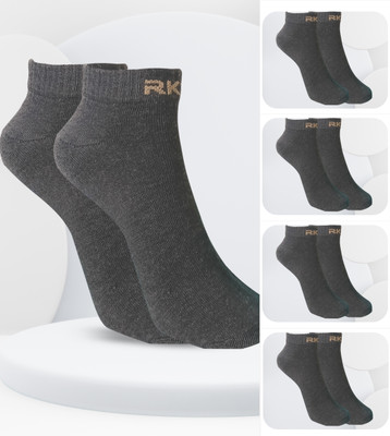 RKTX Men & Women Solid, Self Design Ankle Length(Pack of 5)