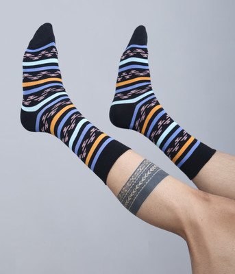 Dollar Men Striped Calf Length(Pack of 3)