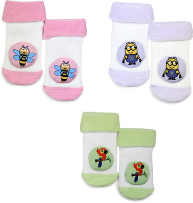 NEXTGENSALES Baby Boys & Baby Girls Animal Print Ankle Length(Pack of 3)