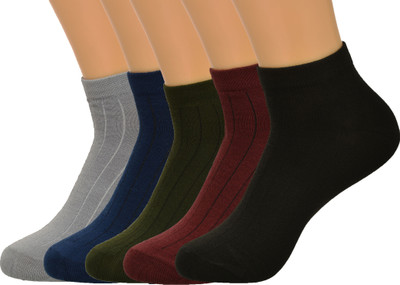 GOLDINKS Men Striped Ankle Length(Pack of 5)