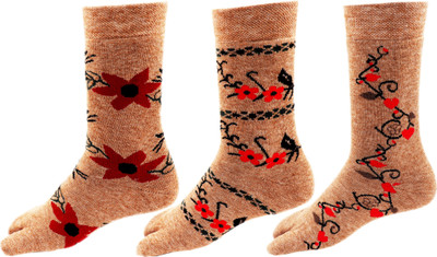RC. ROYAL CLASS Women Printed Calf Length(Pack of 3)