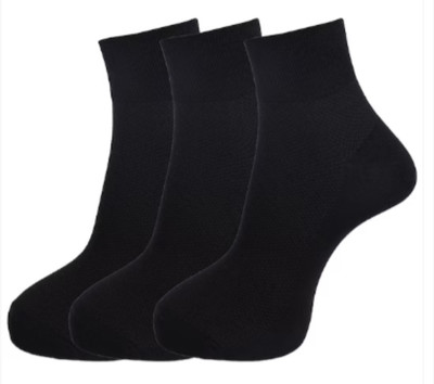 SoxyFeet Unisex Solid Ankle Length(Pack of 3)