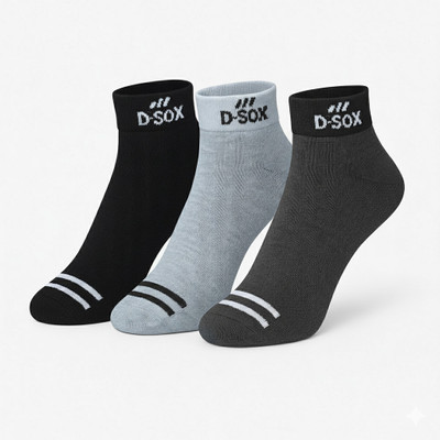 arvaze Unisex Striped Ankle Length(Pack of 3)