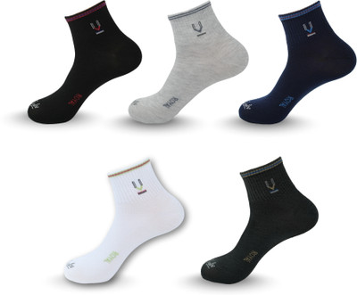 Mojaah Men Solid Ankle Length(Pack of 5)