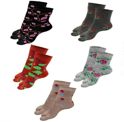 Aivira Women Printed Calf Length(Pack of 5)
