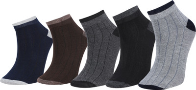 RYSN Men Self Design Ankle Length(Pack of 5)