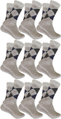 Cozyway Men Mid-Calf/Crew(Pack of 9)