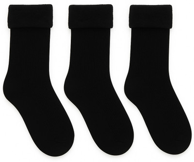 MIKONIKO Women Solid Ankle Length(Pack of 3)