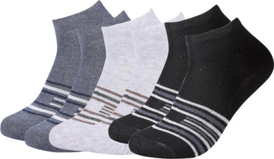SoxyFeet Men Striped Ankle Length(Pack of 3)