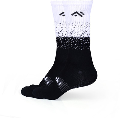 MIZAKI Unisex Color Block Calf Length