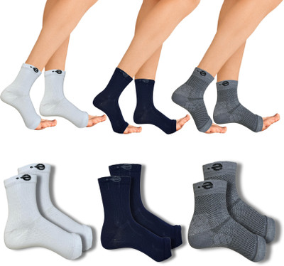 ecosync Unisex Solid Ankle Length(Pack of 3)