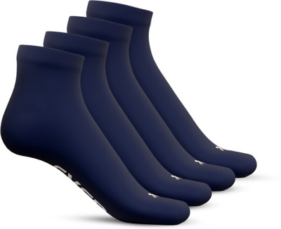 TalkingSox Unisex Solid Ankle Length(Pack of 4)