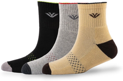 Young Wings Men Self Design Mid-Calf/Crew(Pack of 2)