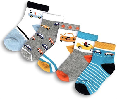 Boldbloom Baby Boys & Baby Girls Printed Ankle Length(Pack of 5)