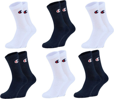 SIZE MATTERS Men & Women Solid, Self Design Calf Length(Pack of 6)