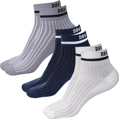 JH MART Men Solid Ankle Length(Pack of 3)