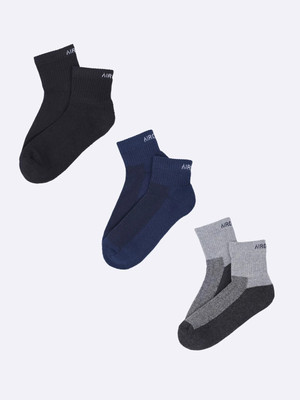 Air Garb Comfort Premium Quality Cotton Socks Men & Women Solid Ankle Length(Pack of 3)