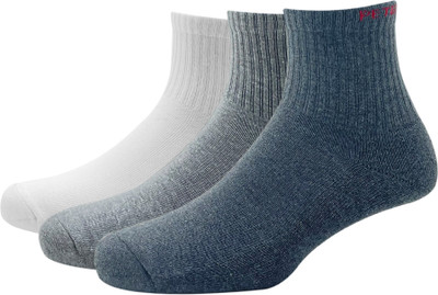 PETER ENGLAND Men Solid Mid-Calf/Crew(Pack of 3)