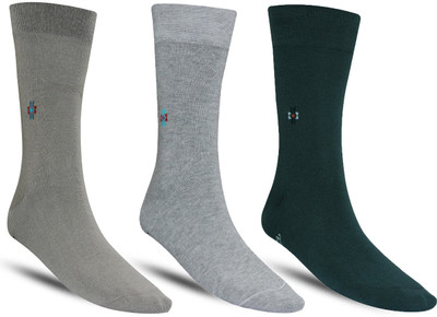 Dollar Men Solid Mid-Calf/Crew(Pack of 3)