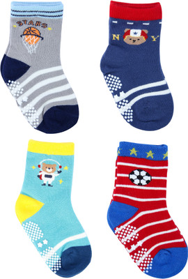 NEOBABY Baby Boys & Baby Girls Printed Ankle Length(Pack of 4)