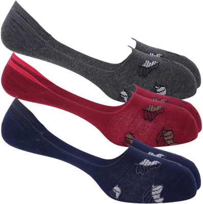 Oxyzone Men & Women Printed Peds/Footie/No-Show(Pack of 3)