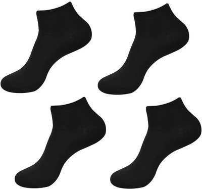 FATON Men & Women Solid Low Cut(Pack of 4)