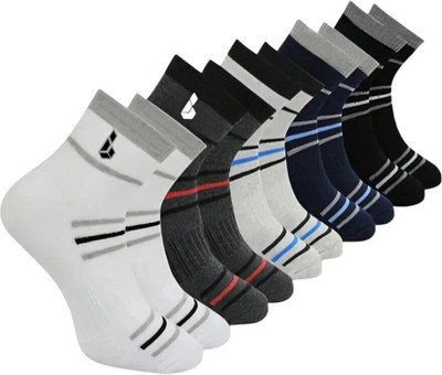 Bahuzo Men & Women Striped Ankle Length, Low Cut