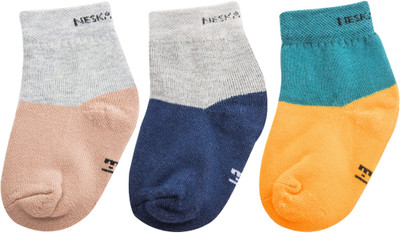 Neska Moda Boys & Girls Solid Ankle Length(Pack of 3)