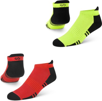 Dynamocks Men Color Block Ankle Length(Pack of 2)