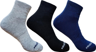 LABOLIA Men & Women Solid Ankle Length, Mid-Calf/Crew(Pack of 3)
