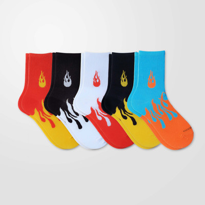 Sockscarving Men Mid-Calf/Crew(Pack of 5)