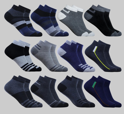 krijo Men Solid Ankle Length(Pack of 12)