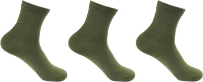 Akeet Trend Men Solid Mid-Calf/Crew(Pack of 3)