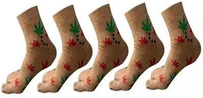 Aivira Women Printed Calf Length(Pack of 5)