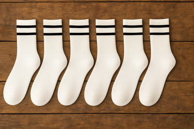 NanoX Women Striped Mid-Calf/Crew(Pack of 6)