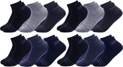 Akeet Trend Men Striped Ankle Length(Pack of 12)