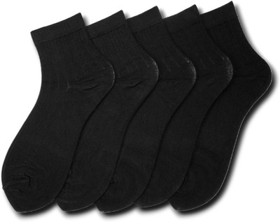 Young Wings Men Solid Mid-Calf/Crew(Pack of 5)