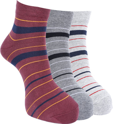 Force NXT Men Striped Ankle Length(Pack of 3)