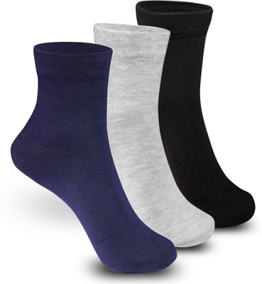 Taur Tappa Unisex Solid Ankle Length(Pack of 3)