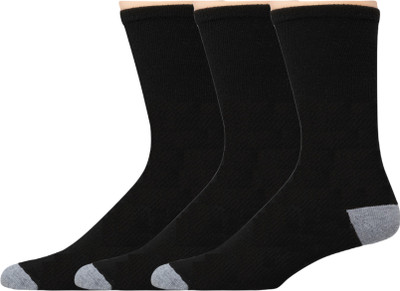 SOCOLOCO Unisex Solid Calf Length(Pack of 3)