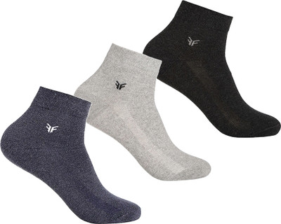 FOOTONS Men Solid Ankle Length(Pack of 3)