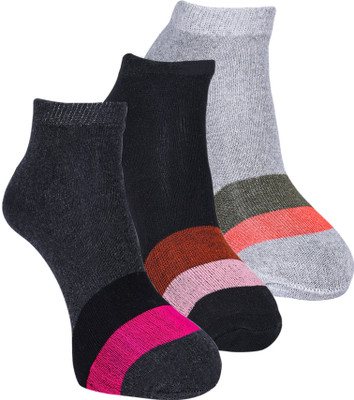 JD DASSSON Men & Women Solid Ankle Length(Pack of 3)