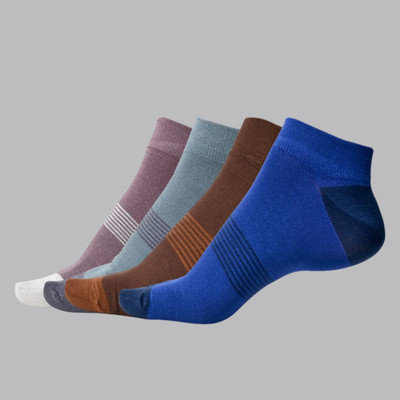Cozyana Men Solid, Self Design Ankle Length(Pack of 4)